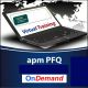 APM PFQ (Project Fundamentals Qualification) intro OnDemand